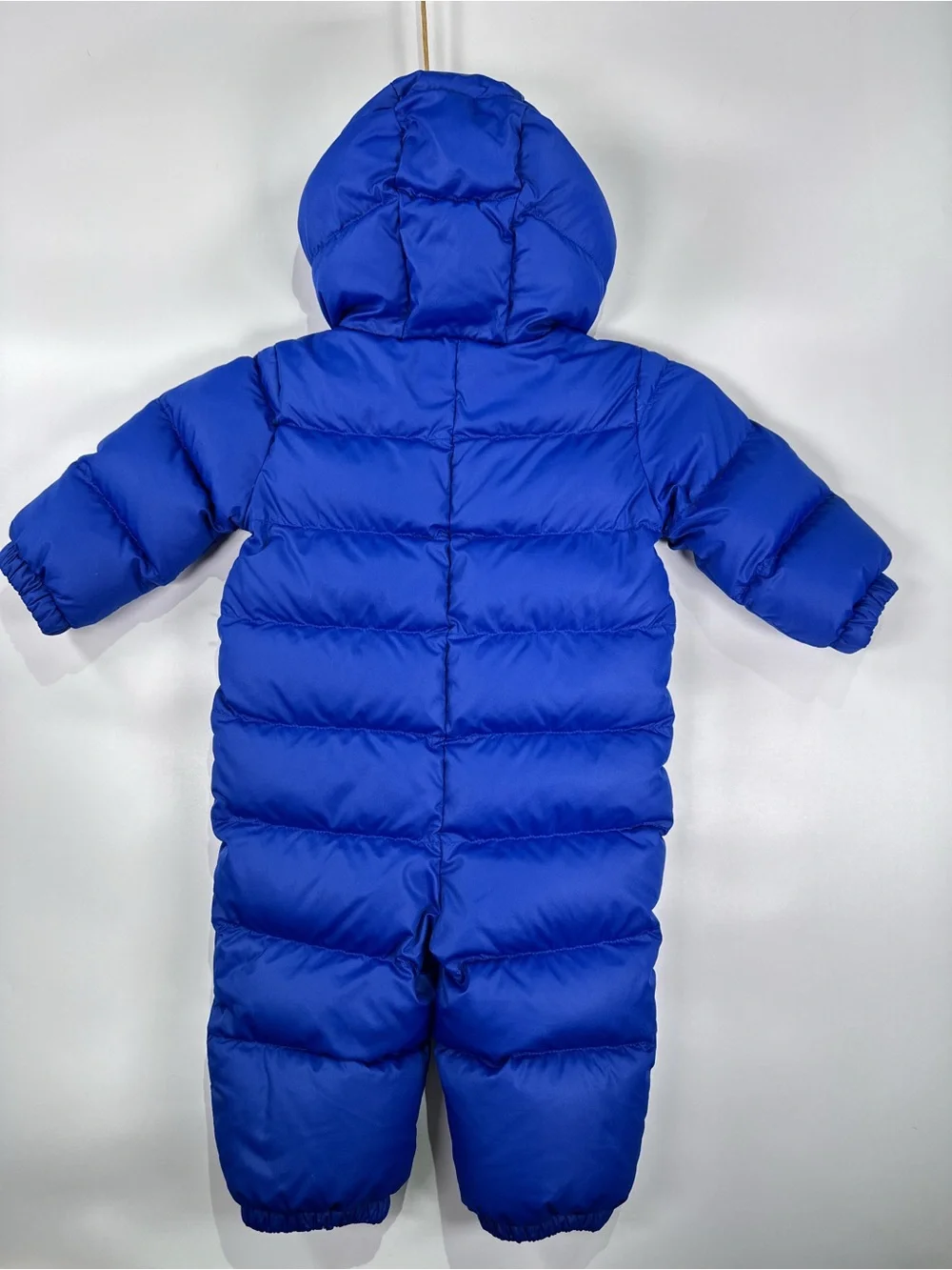 Ralph Lauren Hooded Puffer Snowsuit Bunting Down Blue 9M